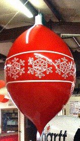 Christmas ornament helium balloon