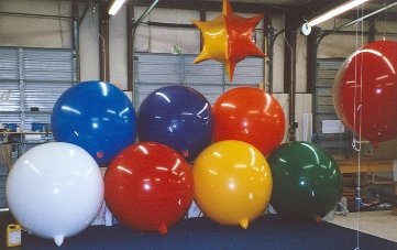 Advertising balloons colors