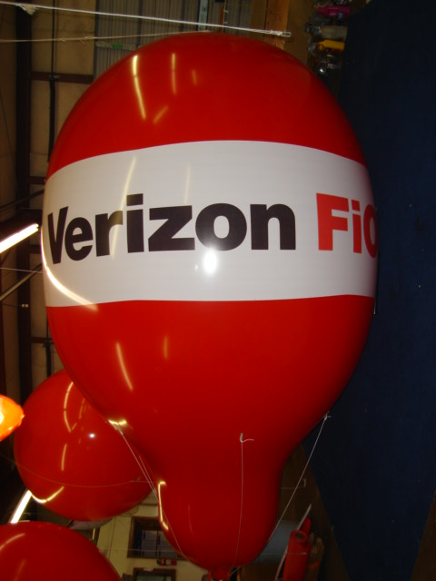 Giant helium balloon for promotions.