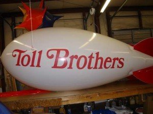 Advertising blimps are affordable and attractive.