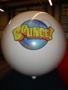 helium advertising balloon