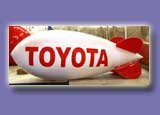 14 ft. advertising blimp with Toyota logo.