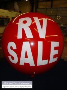 large advertising balloon