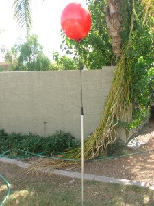 balloon bobber - reusable balloon on stick - permanent balloon