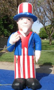Uncle Sam shape advertising inflatable
