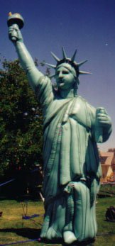inflatable statue of Liberty