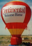 Cold-air advertising inflatables manufactured by Arizona Balloon.