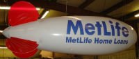 Metlife logo on advertising blimp manufactured by Arizona Balloo