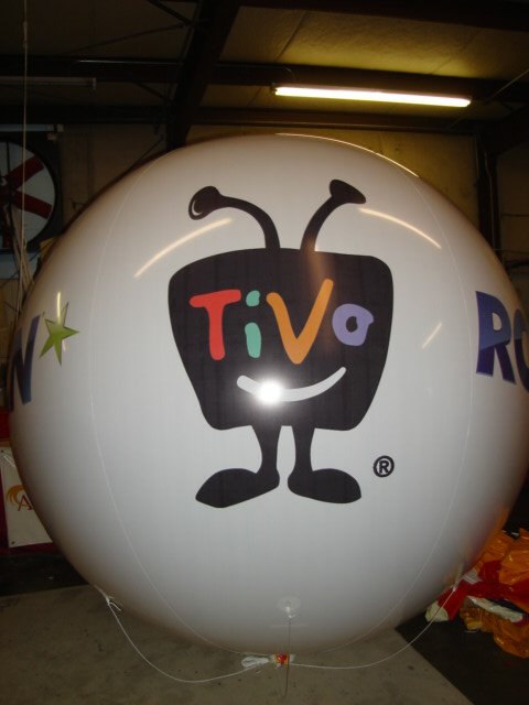 giant balloon with TIVO logo