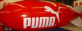 Advertising Blimp - 20ft. helium advertising blimp with PUMA logo
