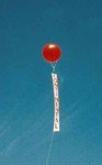 8 ft. helium balloon with vertical banner - Great for extra visiblity!