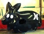 Black Bunny custom helium inflatables