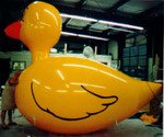 Duck - helium advertising inflatable. Giant balloons for events and sales.