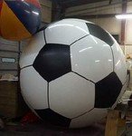 Custom helium balloon soccer ball balloon. Soccer ball balloons from $849.00. Add artwork or logos for an additional charge.