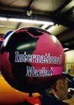 7' helium balloon with complex artwork - Earth. Customized globe balloons available.