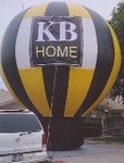 Balloons Companies - Giant Balloons - hot-air balloon shape cold-air advertising balloons. Great traffic builders for your sale or event.