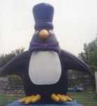 Penguin Inflatables - Giant 25ft. tall Penguin advertising balloon.