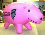 Please contact for Helium Balloon Prices - custom helium balloon - Pink Pig Inflatables