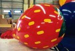 Strawberry - 7' helium inflatable fruit - standard shape