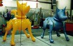 custom helium balloons-2 dogs