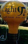 light bulb inflatable - yellow light bulb shape cold-air advertising balloon