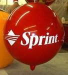 Advertising Balloons - Sprint logo helium balloon. Business logo balloons available