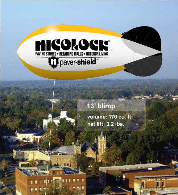 Nicolock advertising blimp