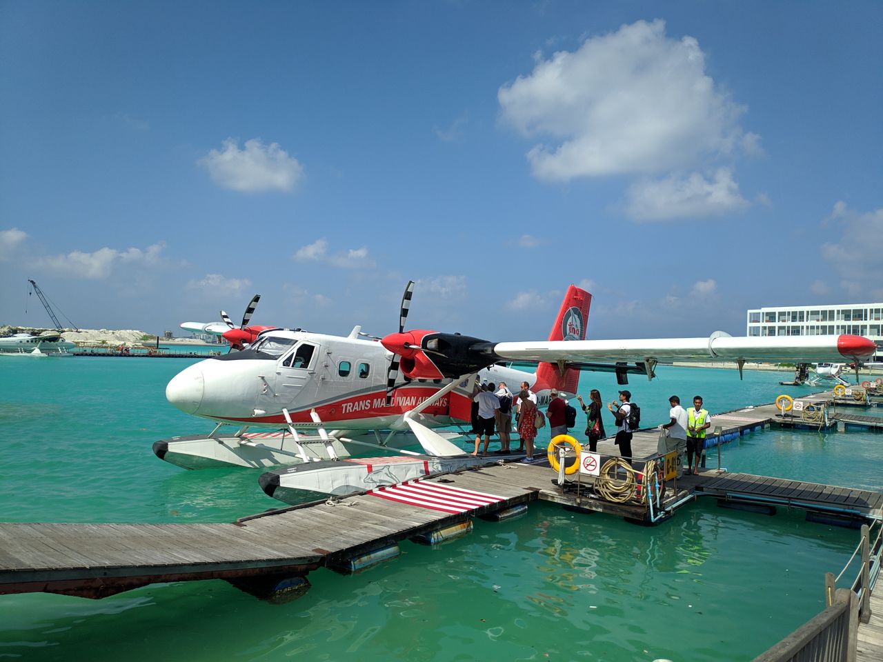 eVTOL air taxi marketing concept showing an electric aircraft near a city vertiport