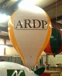 Hot-air balloon advertising shape
